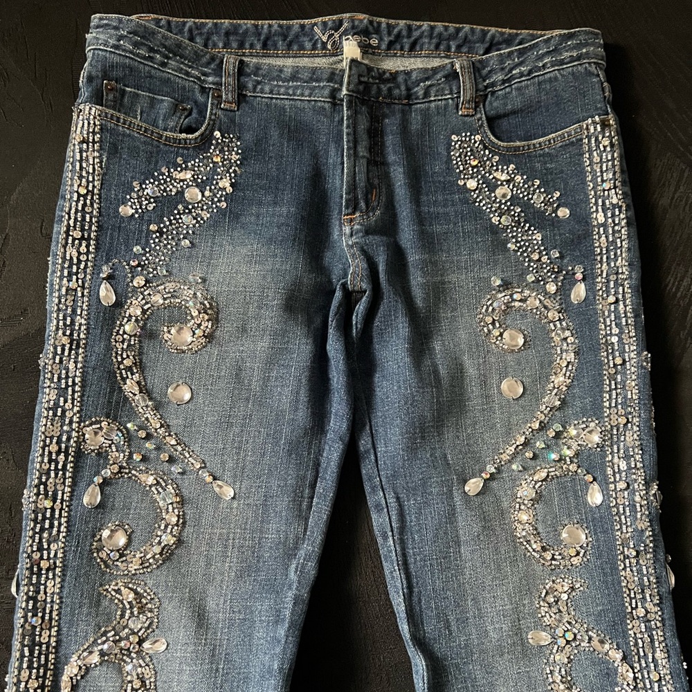 Bebe Swarovski Crystal Women's Jean
